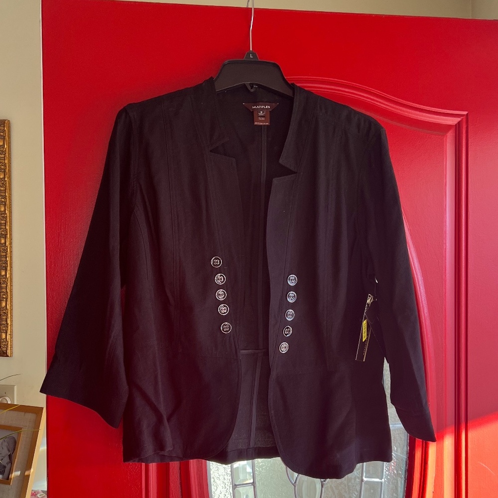 Multiples jacket, black, size M